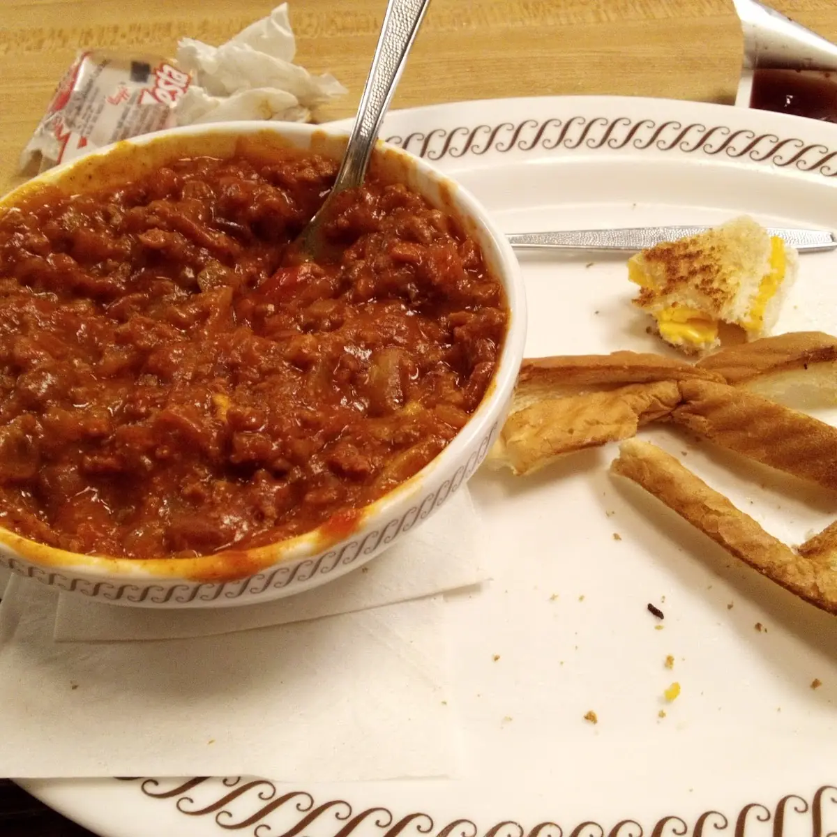 Chili and Grilled Cheese