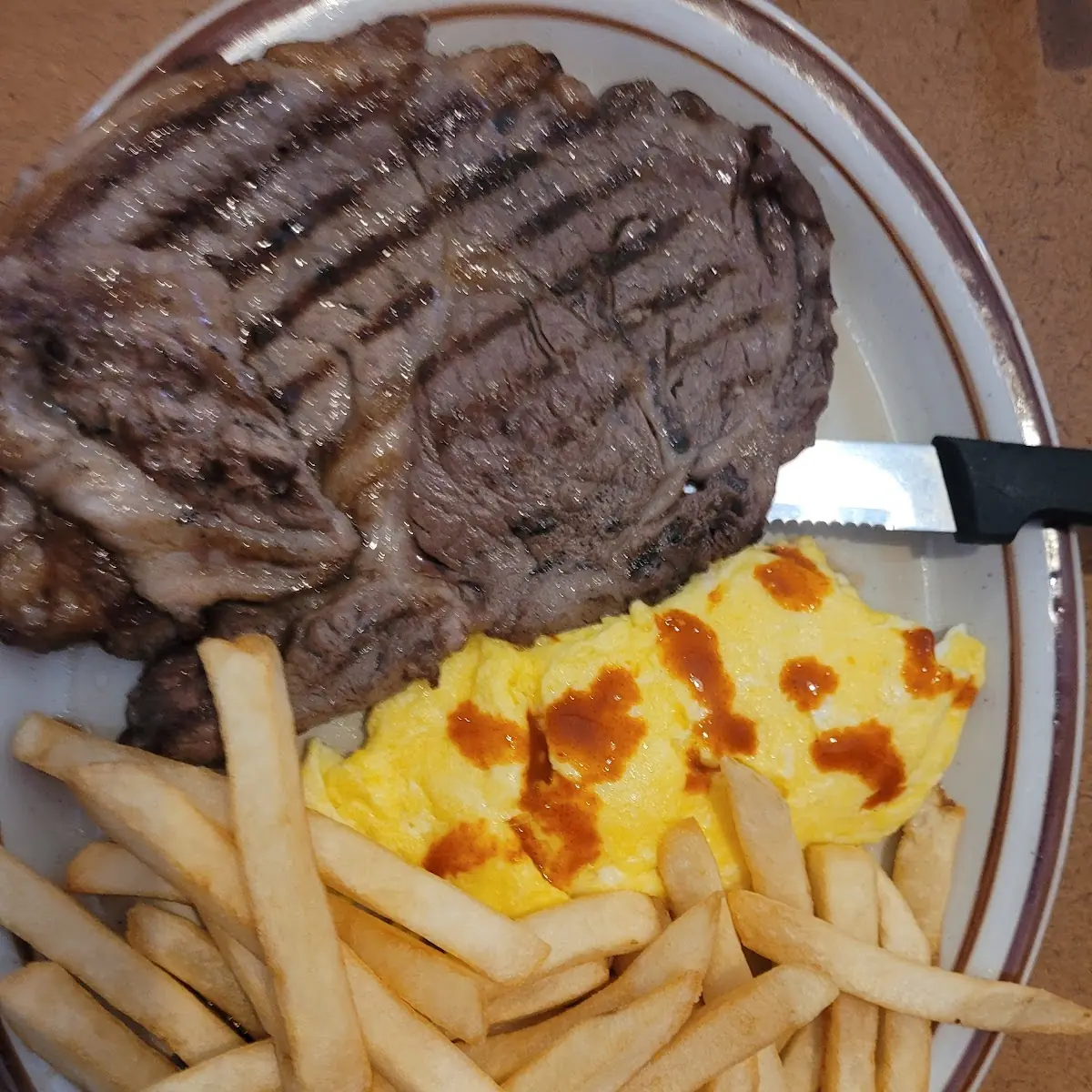 Country Fried Steak and Eggs