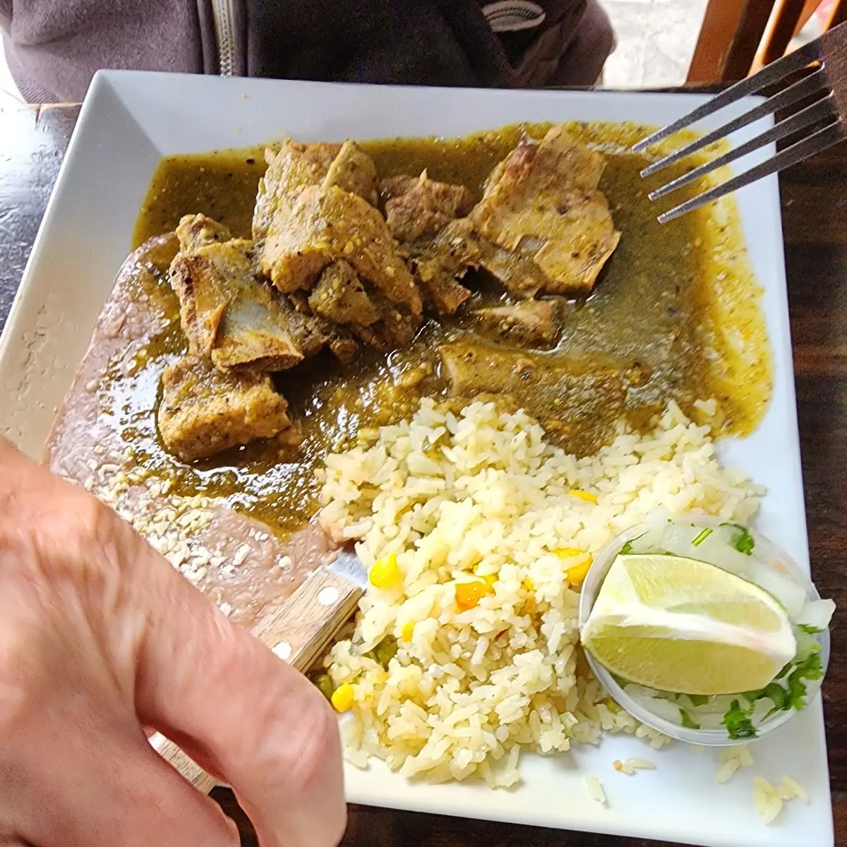 Spicy Pork Chile Verde Omelette