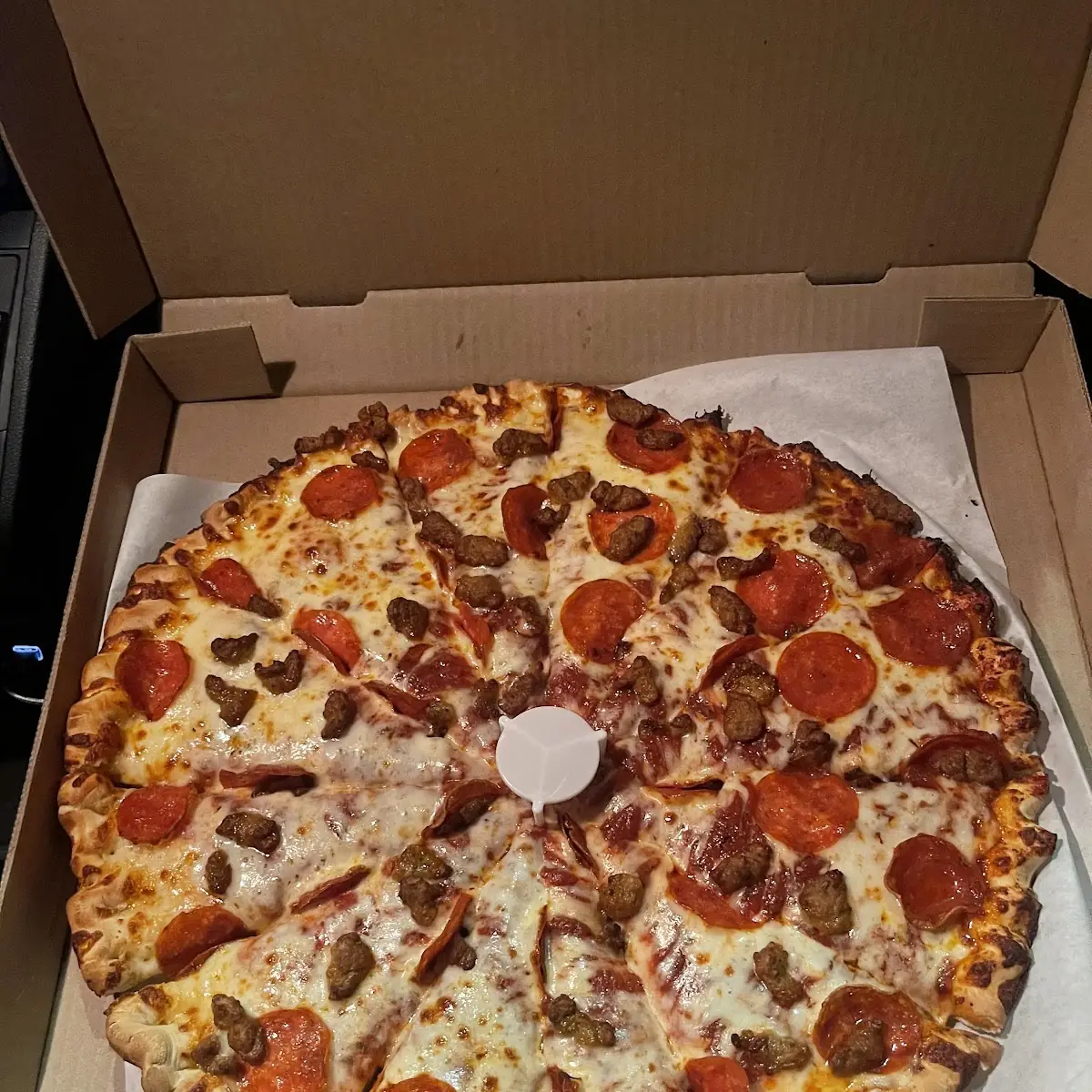 Large Pepperoni and Sausage Pizza