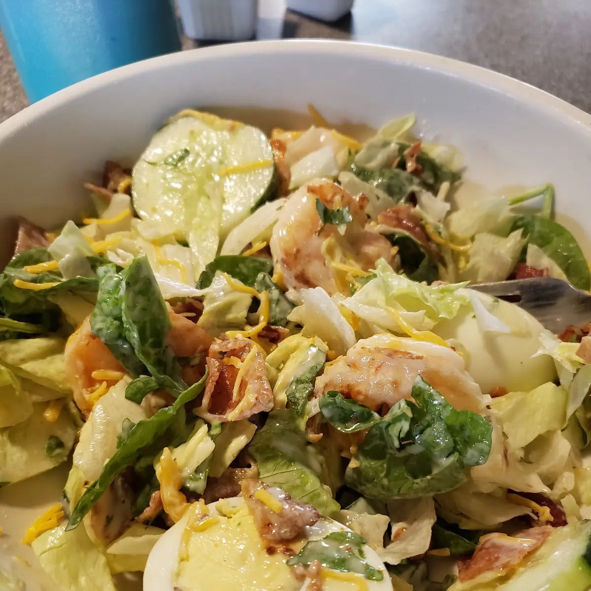 Salad with Grilled Shrimp