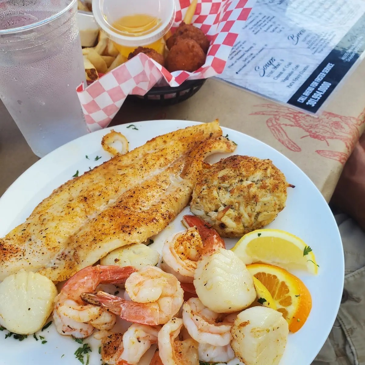 Broiled Seafood Platter