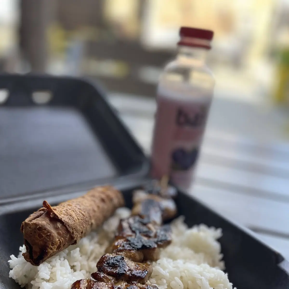Chicken Skewer with Egg Roll