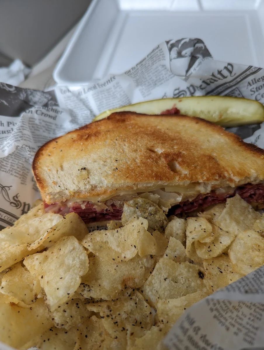 Corned Beef Reuben Sandwich on Sourdough