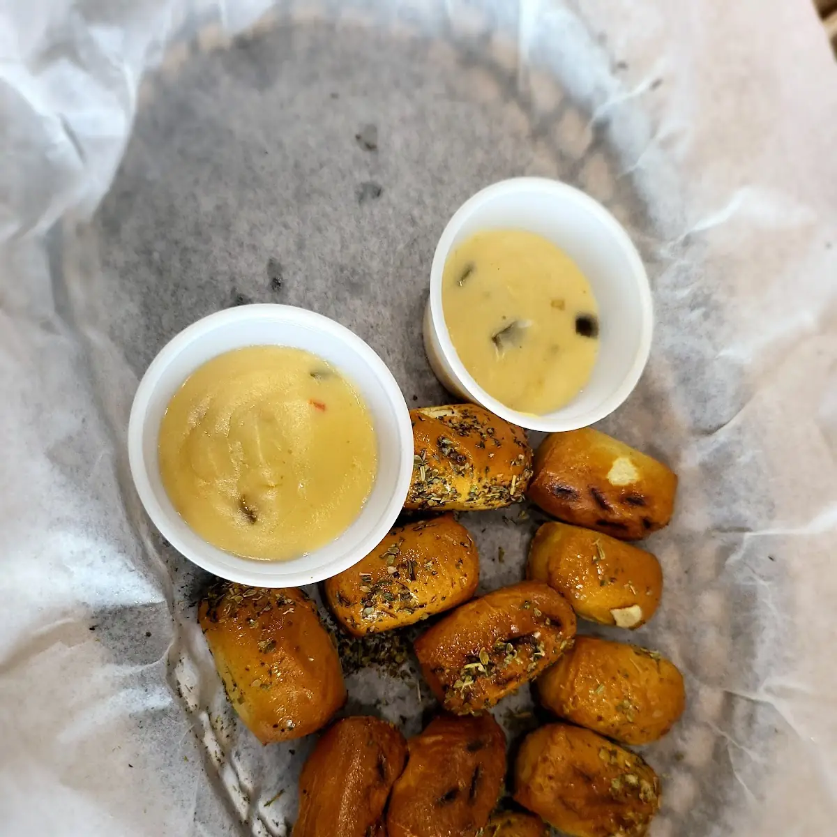 Pretzel Bites with Queso