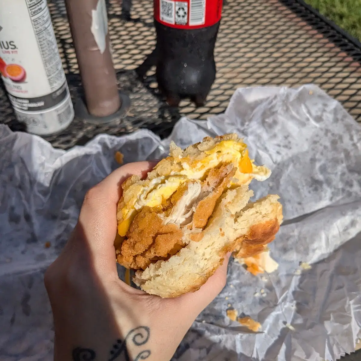 Chicken Egg and Cheese Biscuit