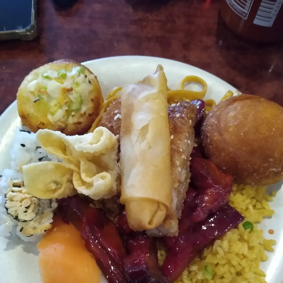 Wonton Fried Rice and Sugar Biscuits