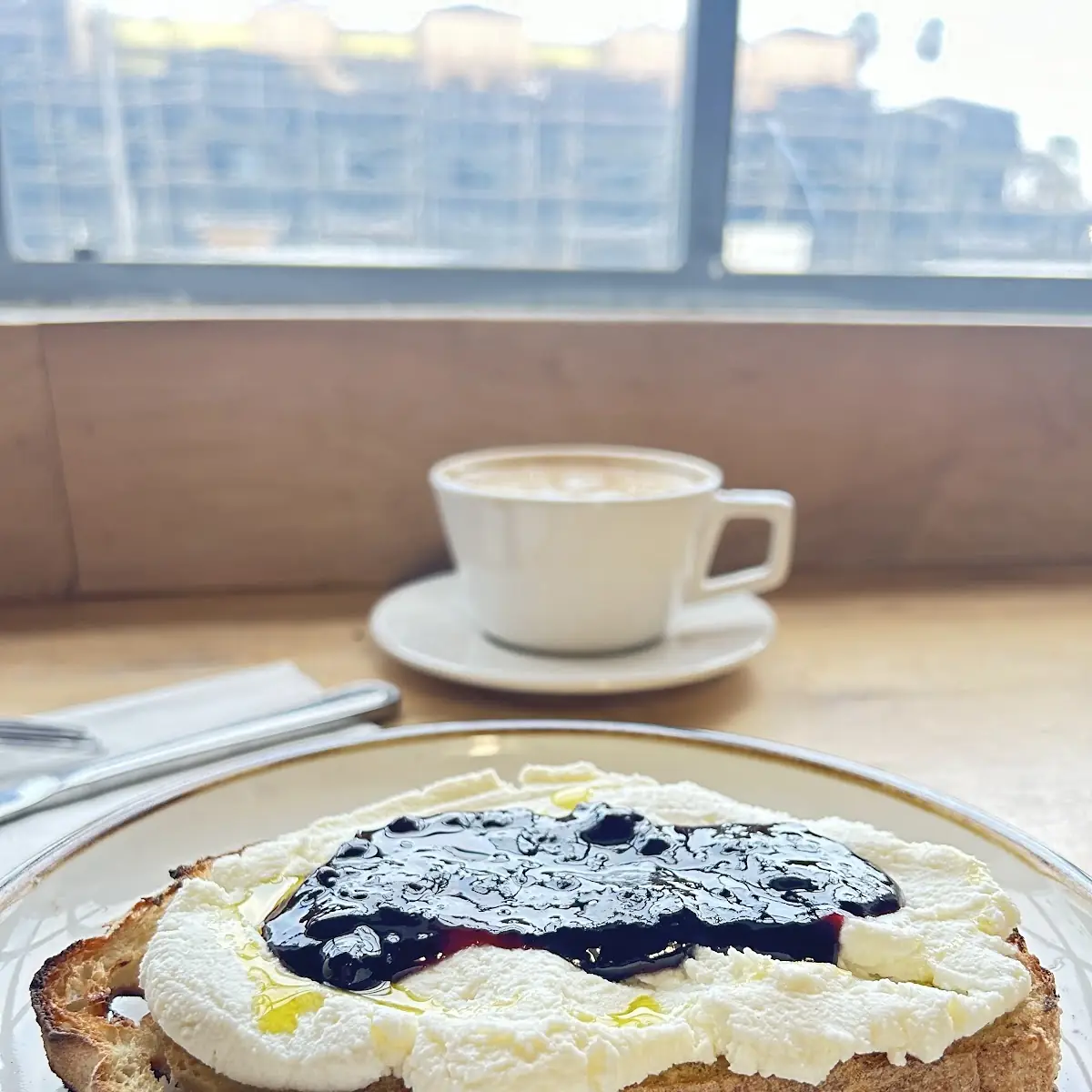 Ricotta and Jam Toast