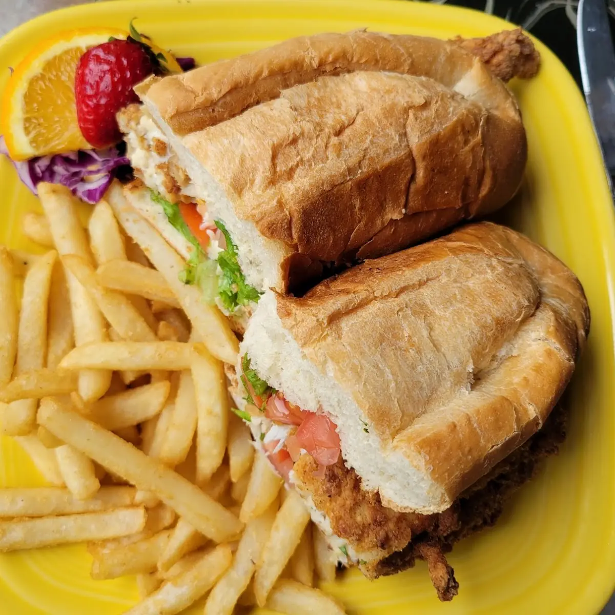 Flounder PO' Boy
