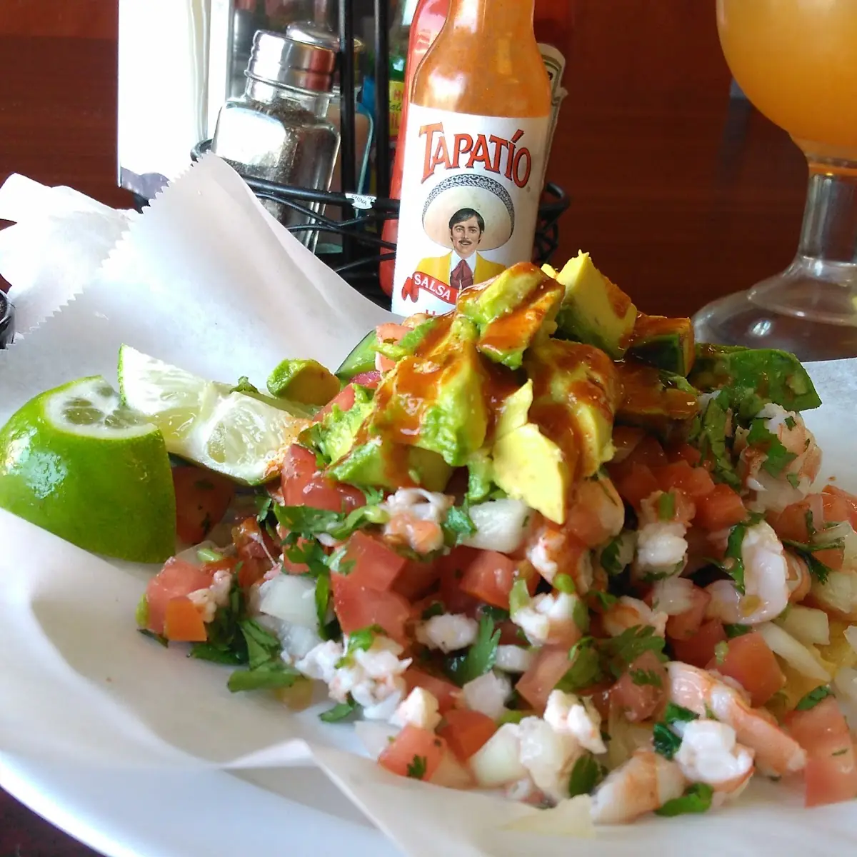 Favorite Shrimp Tostada