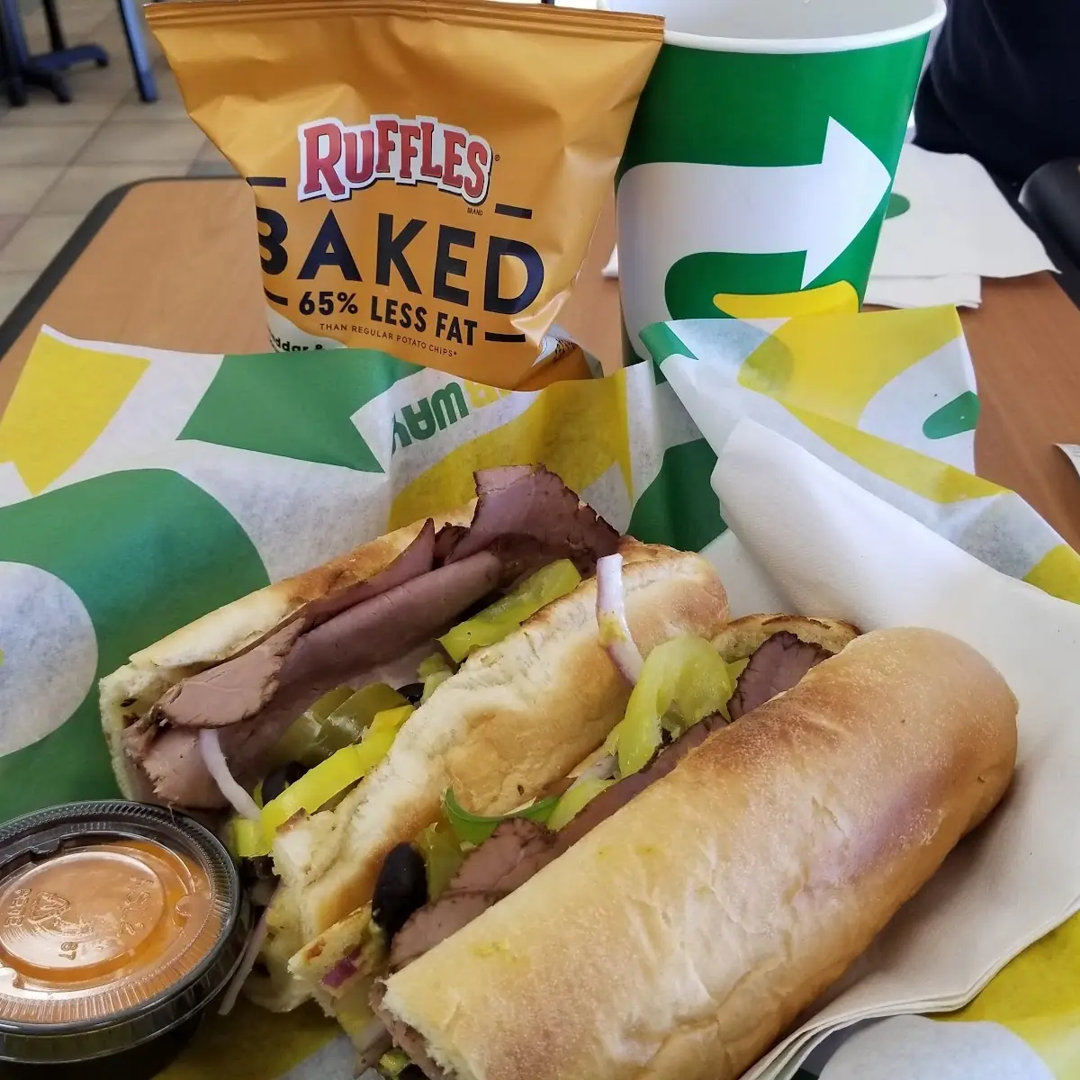 Roast Beef on Ultimate Cheesy Garlic Bread
