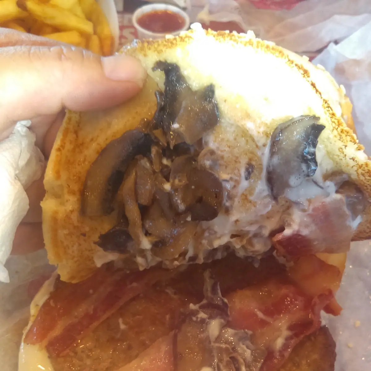 Mushroom Swiss Burger