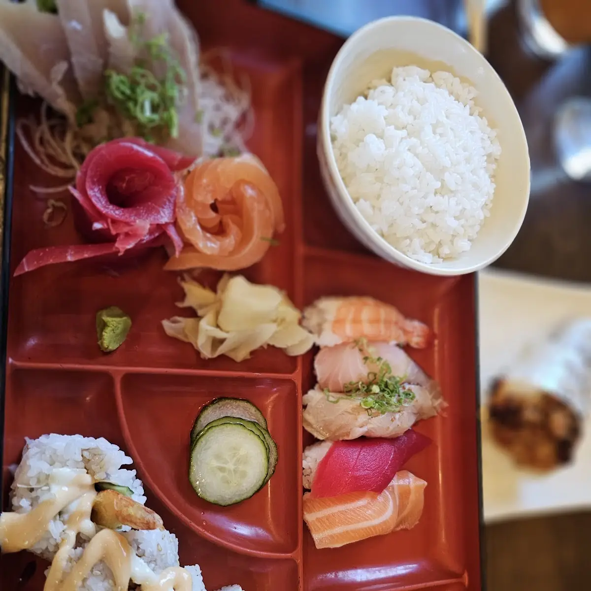 Dinner Bento Box with Sashimi