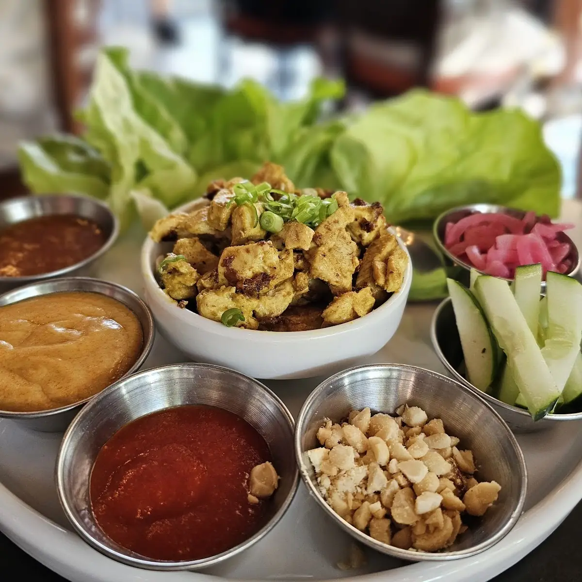 Thai Chicken Lettuce Wrap