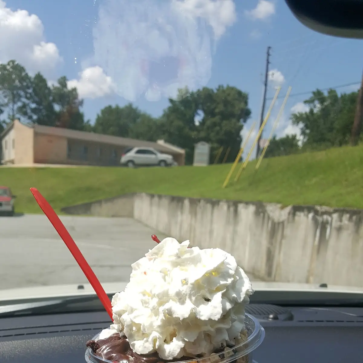 Brownie Sundae on Waffle Bowl