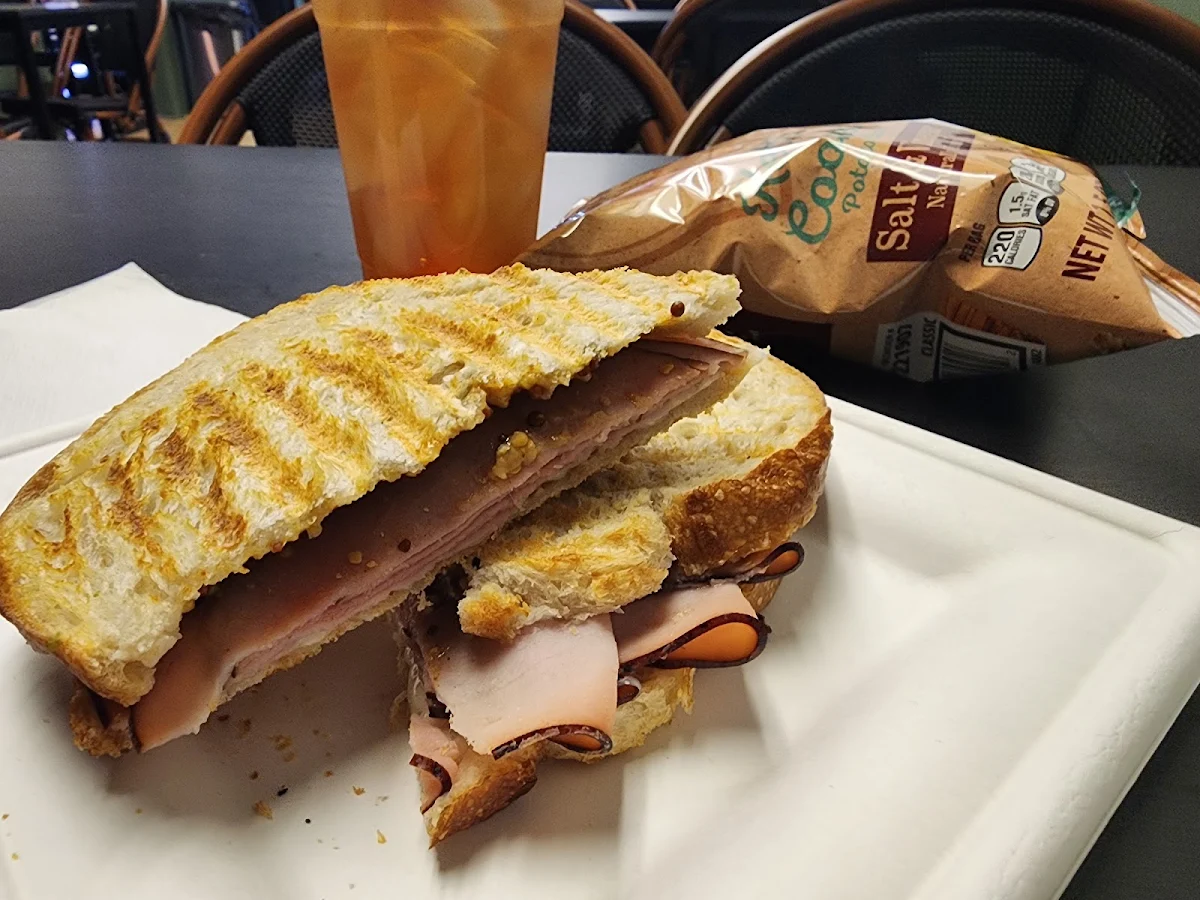 Ham Swiss and Mustard Panini
