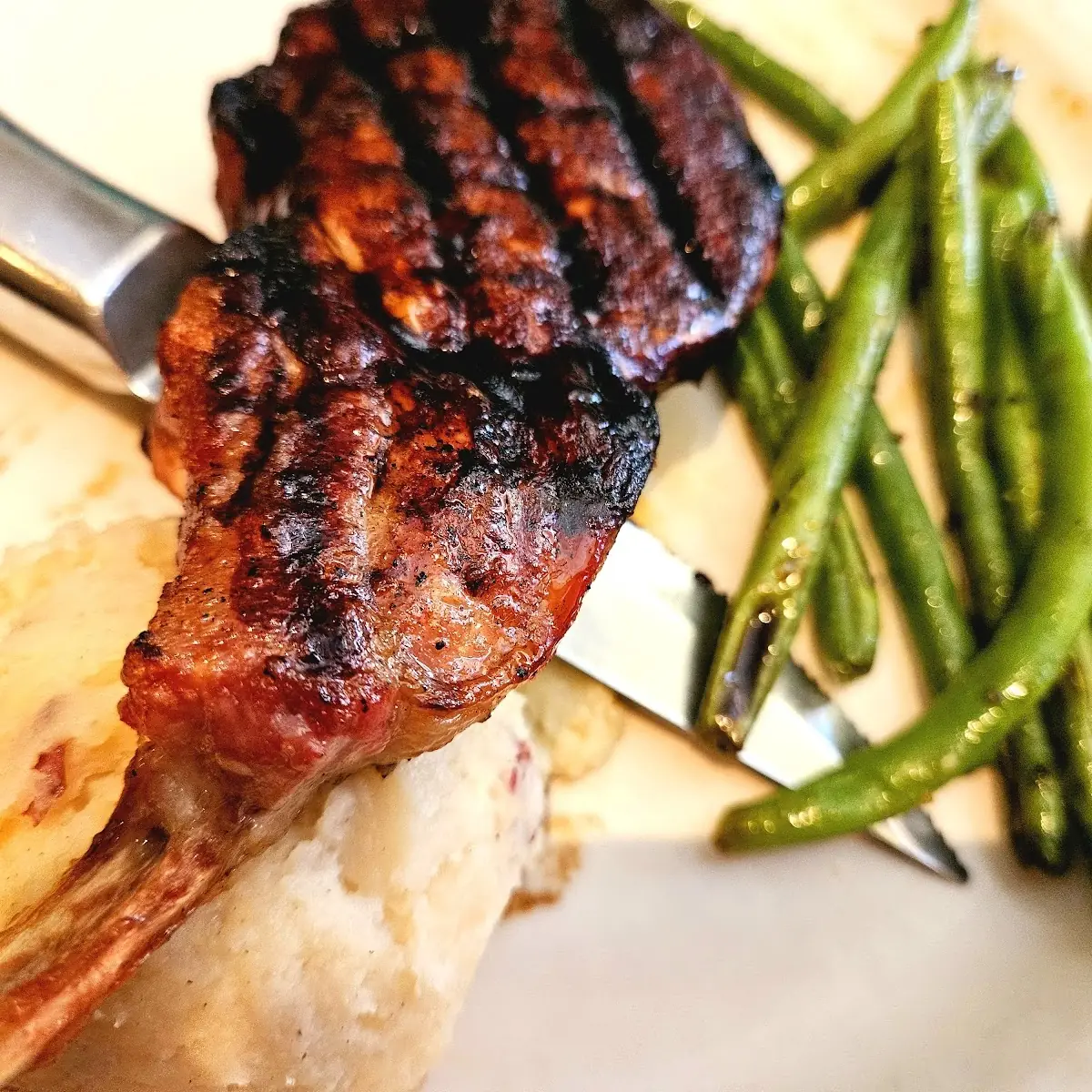 Grilled Bone in Pork Chop