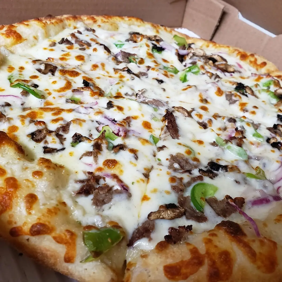 Philly Cheesesteak Pizza