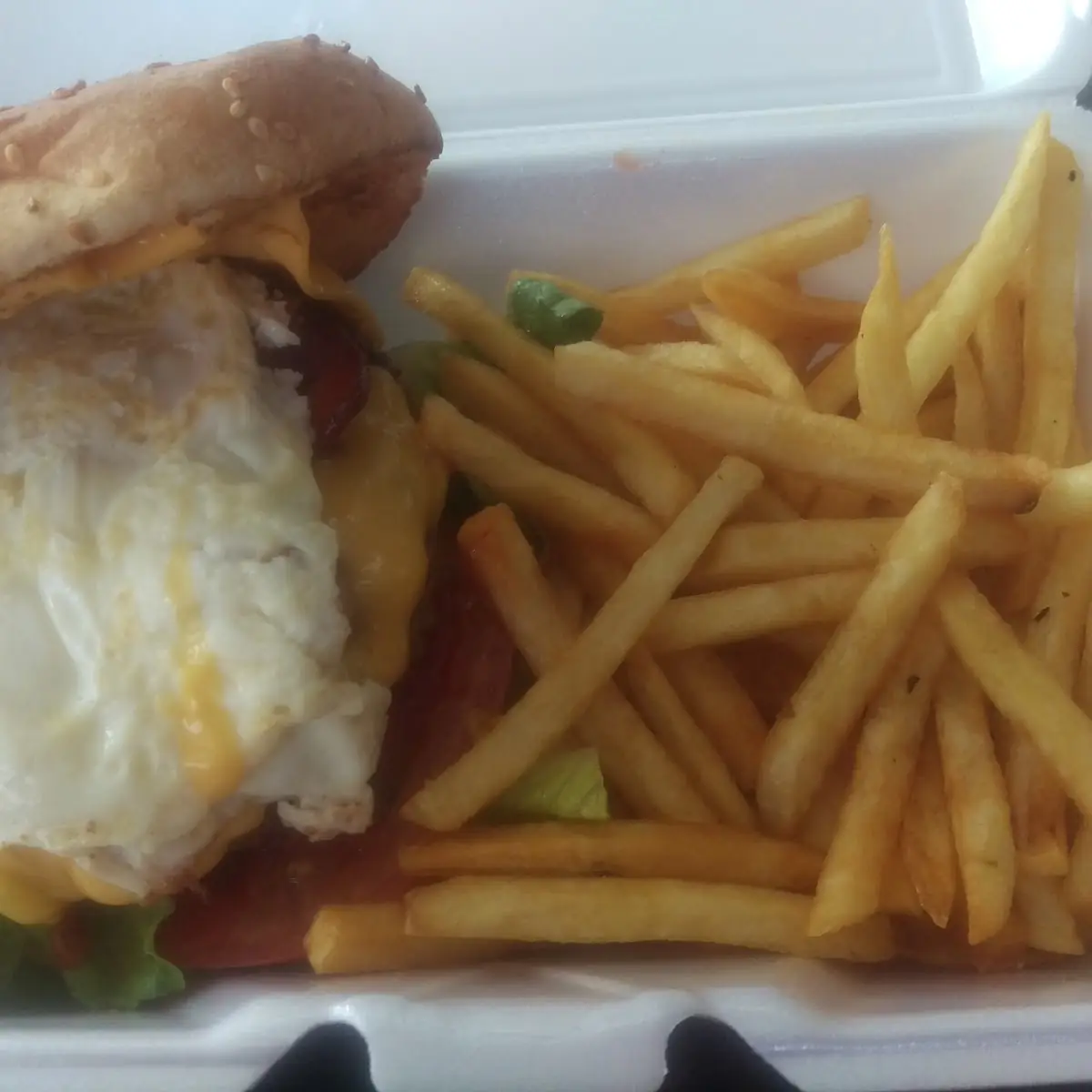 Bacon Cheeseburger Deluxe with over Easy Egg