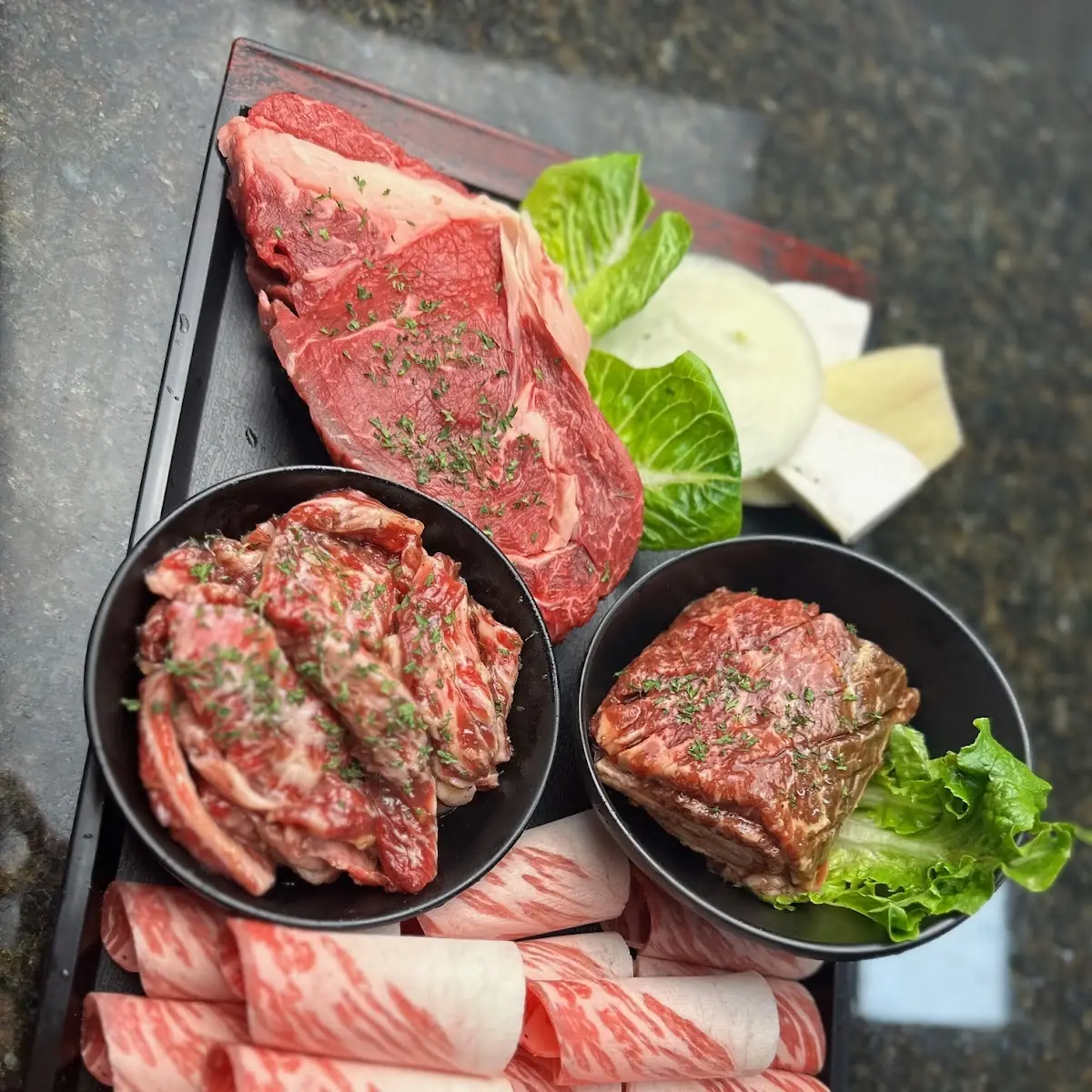la style beef rib la 갈비