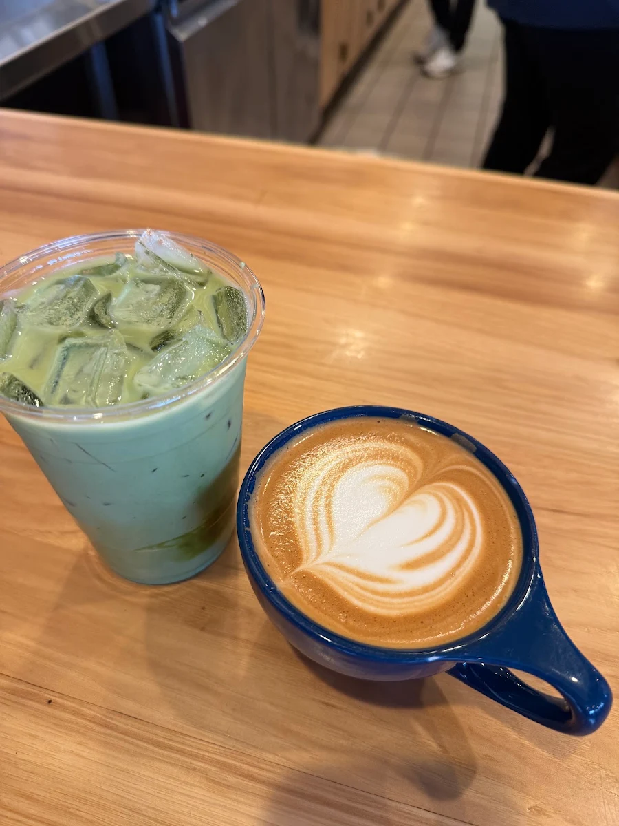Matcha Latte and Cappuccino