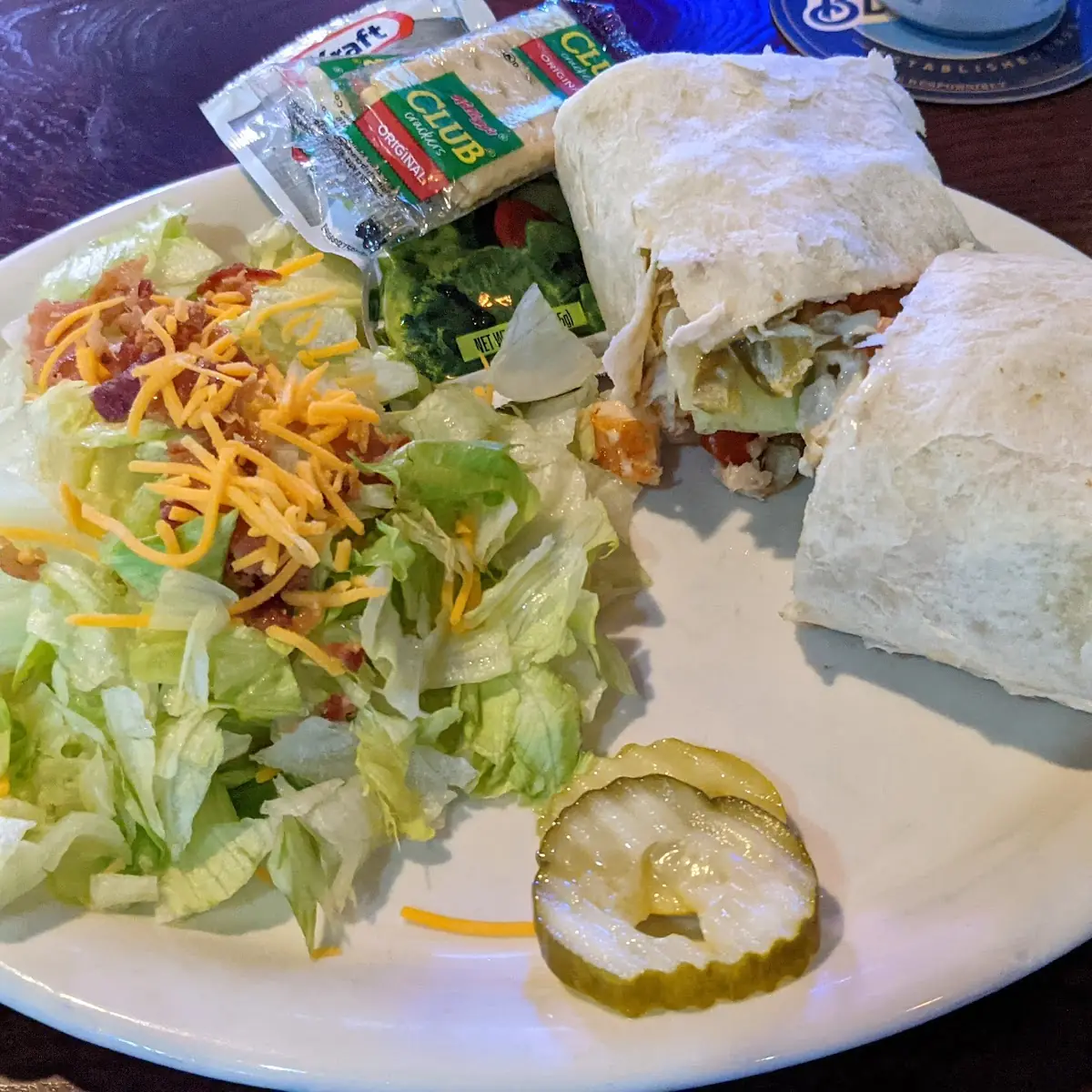 Buffalo Chicken Wrap with Salad