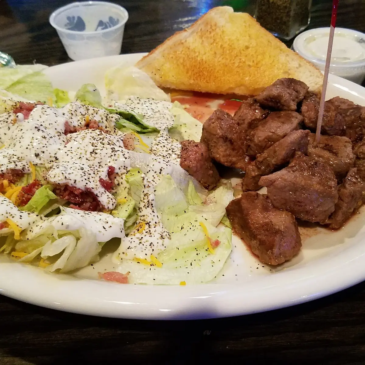 Grilled Chislic with a Side Salad
