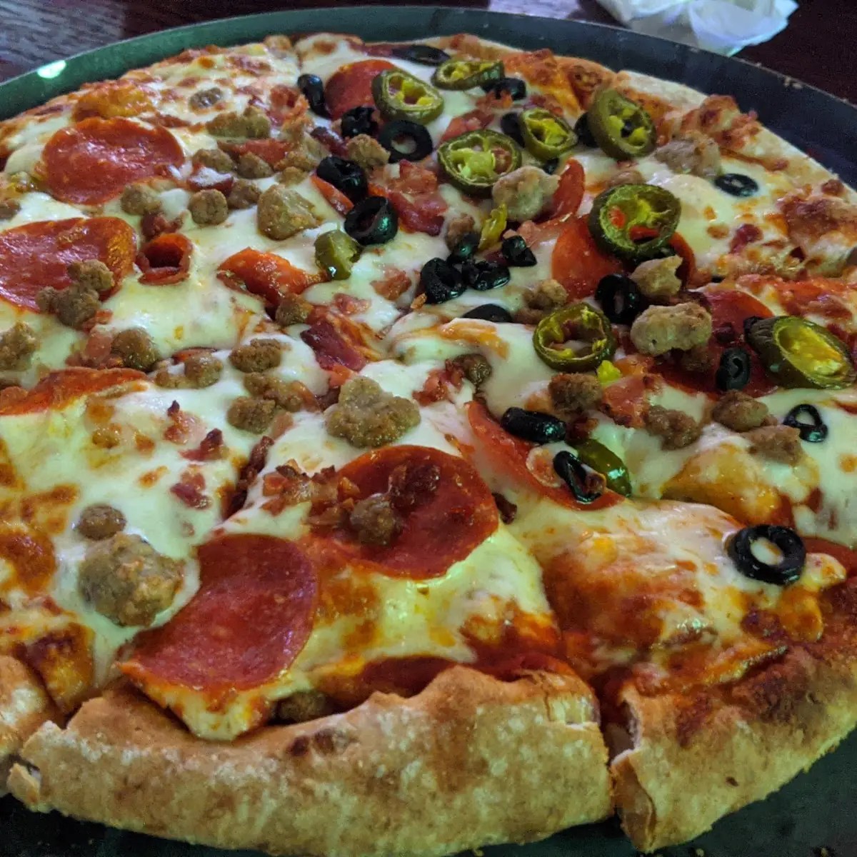 Meat Lovers Pizza with Jalapeno