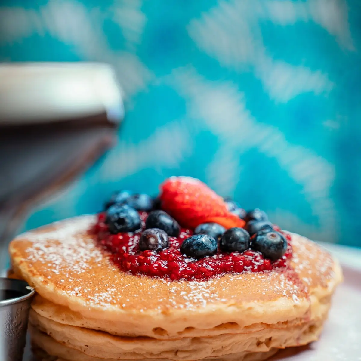 Hot Mixed Berry Pancakes V