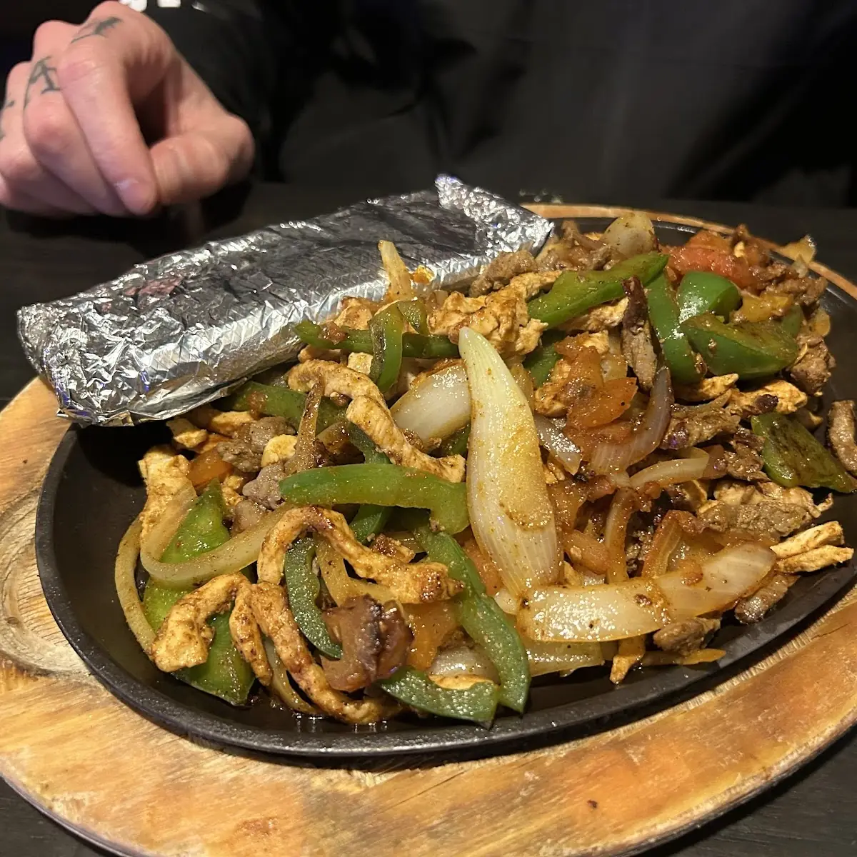 Chicken and Steak Fajitas