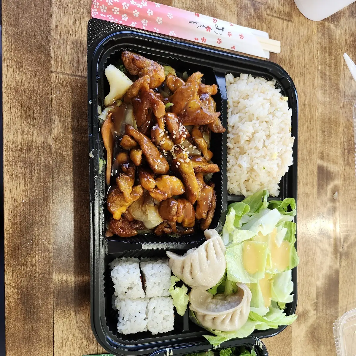 Chicken Teriyaki & Tempura Shrimp 2 Pieces