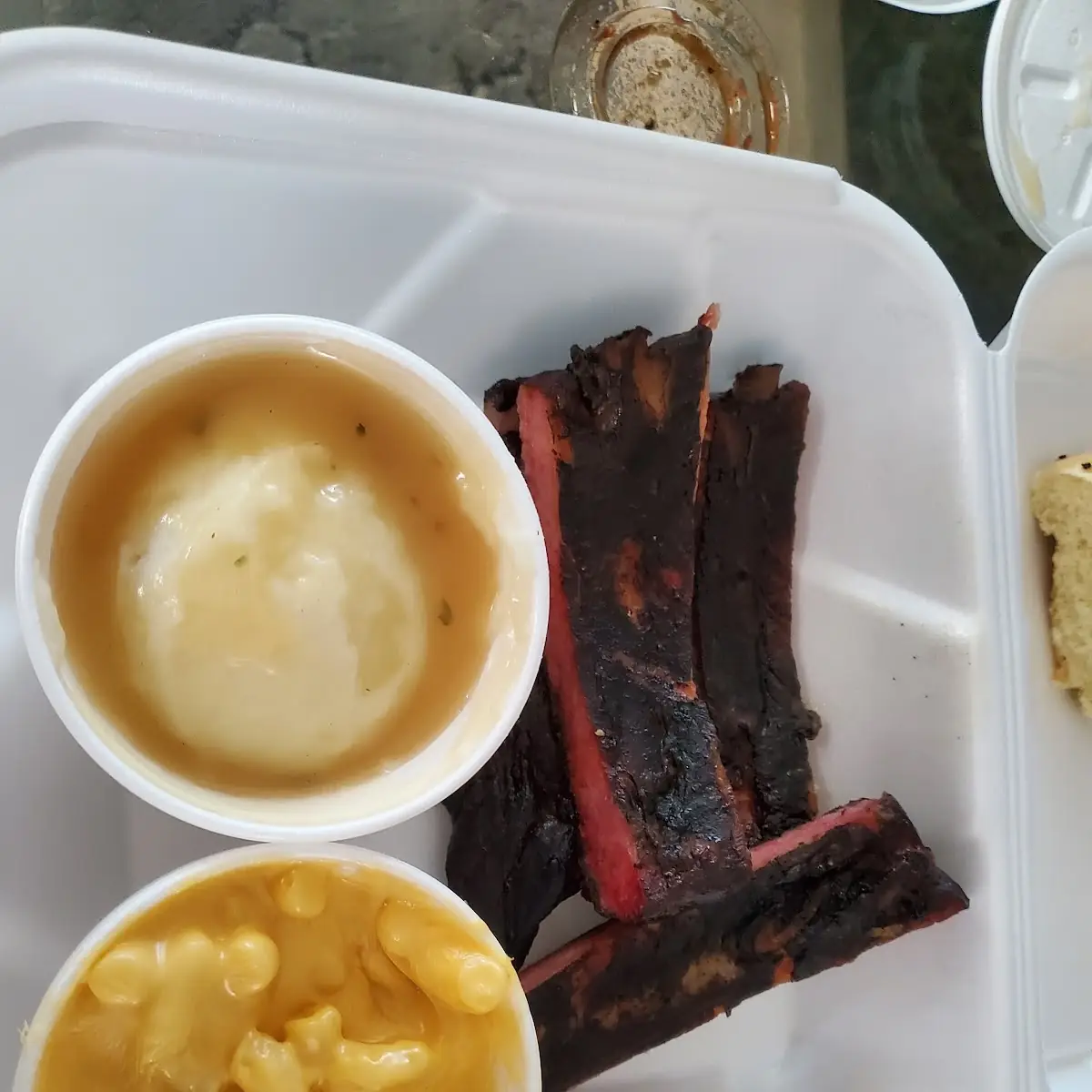 Mashed Potatoes and Macaroni and Cheese