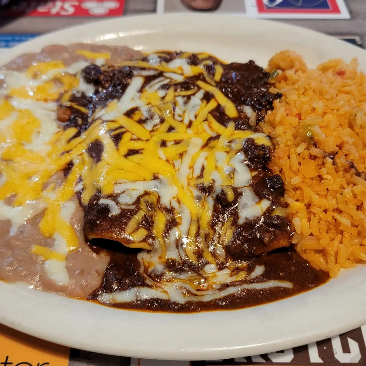 Mole Enchiladas
