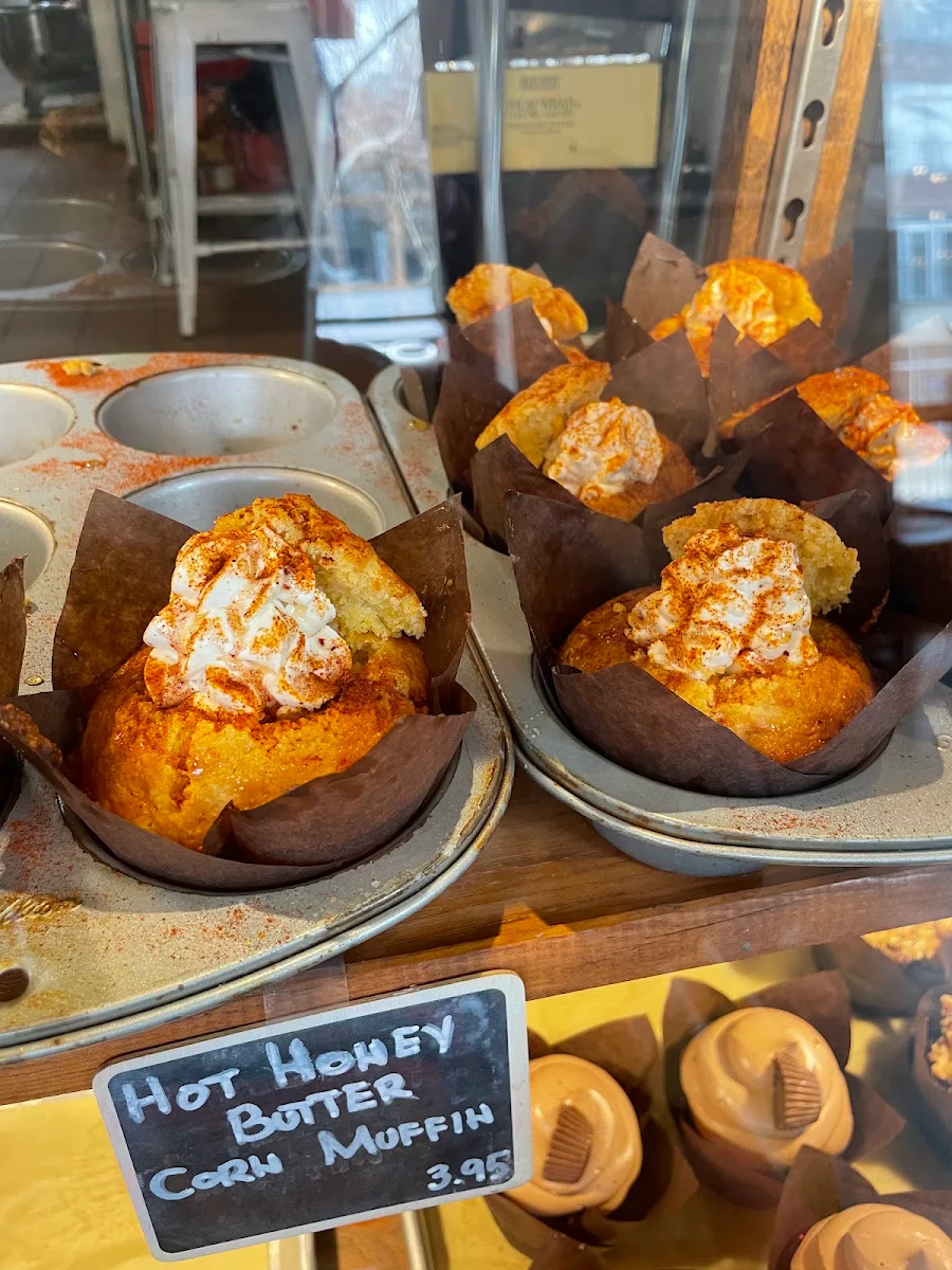 Hot Honey Butter Corn Muffin