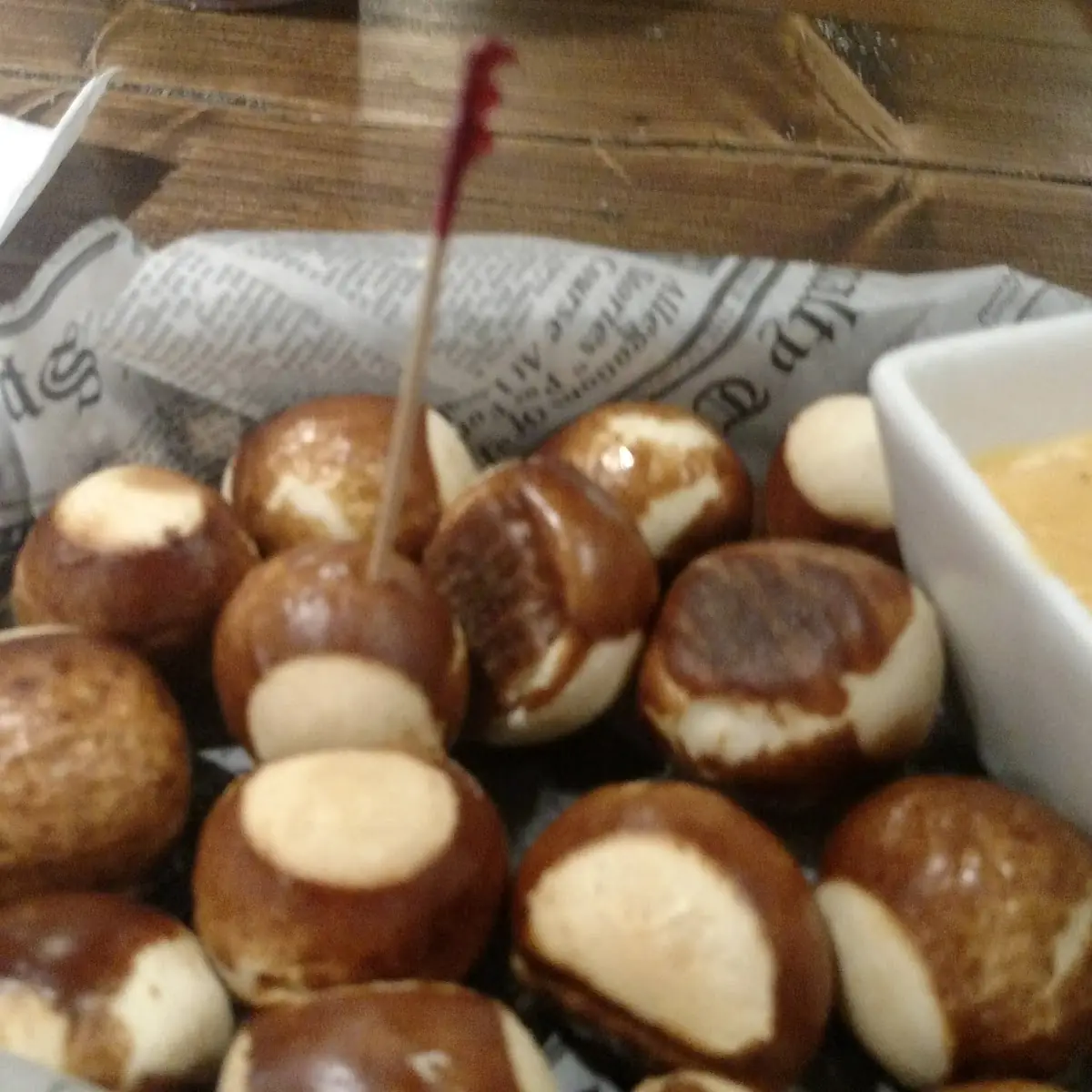 Pretzel Bites and Beer Cheese