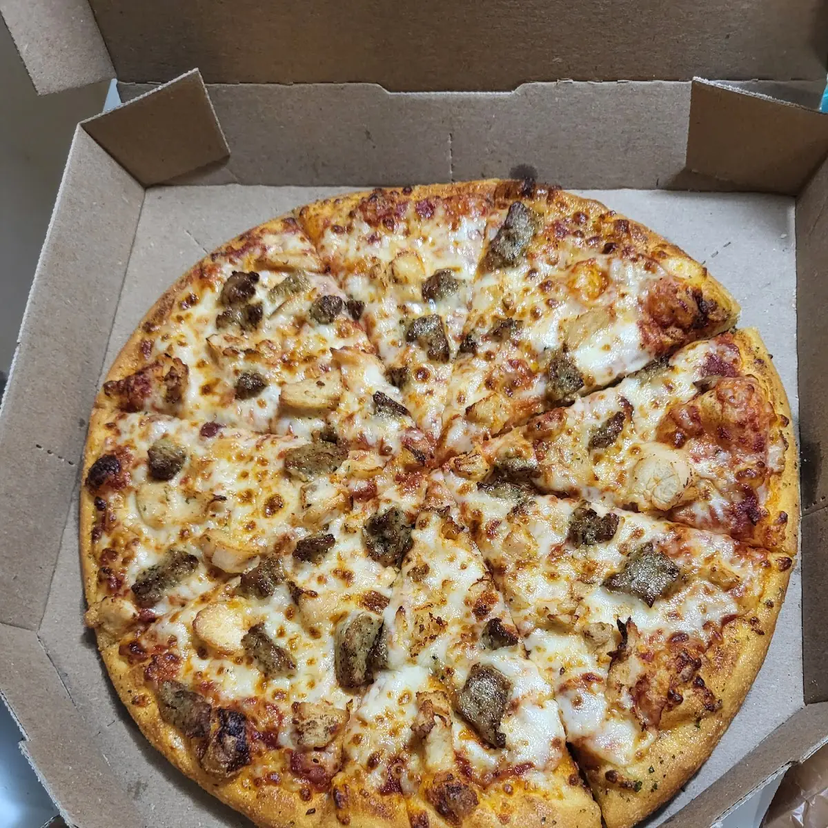 Sausage and Chicken Pizza