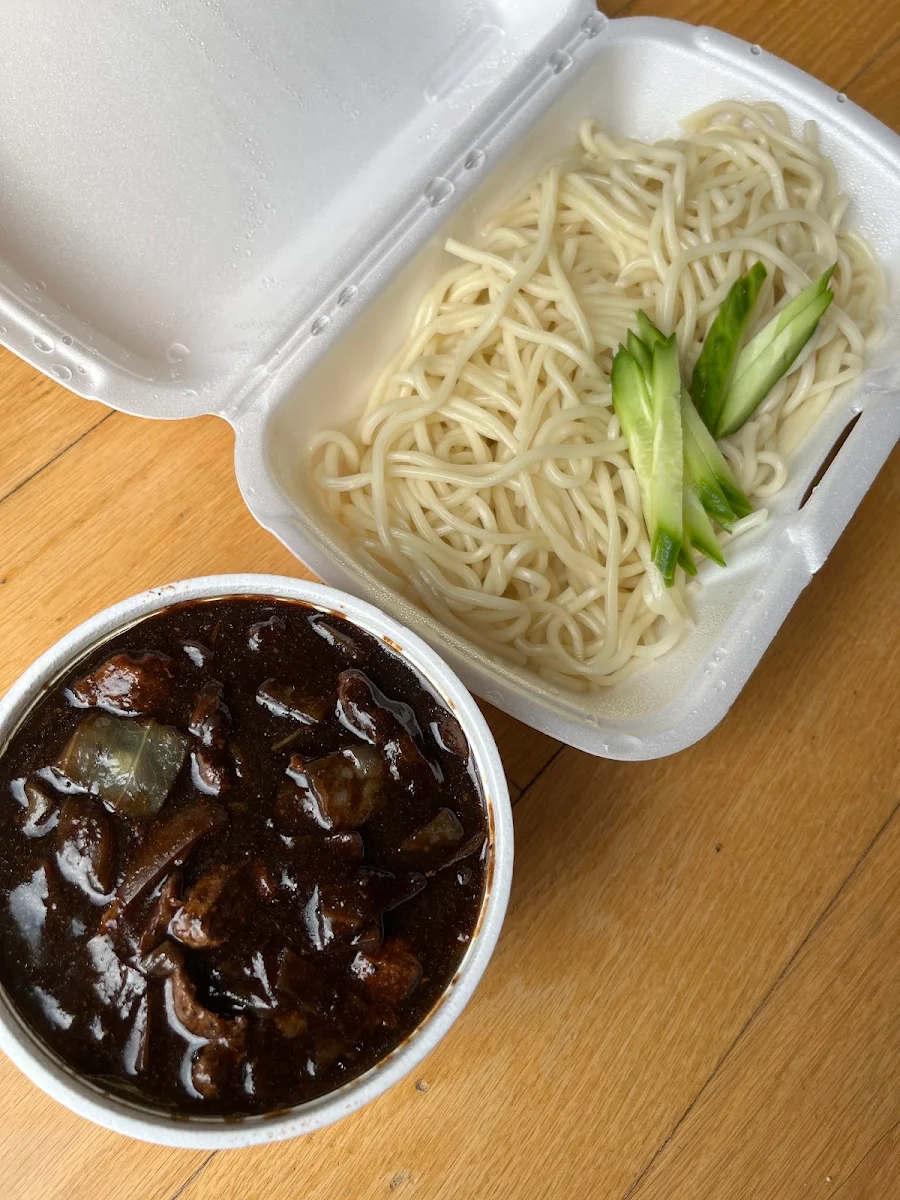 Jajangmyeon Black Bean Noodles, Semi Korean & Japanese Restaurant