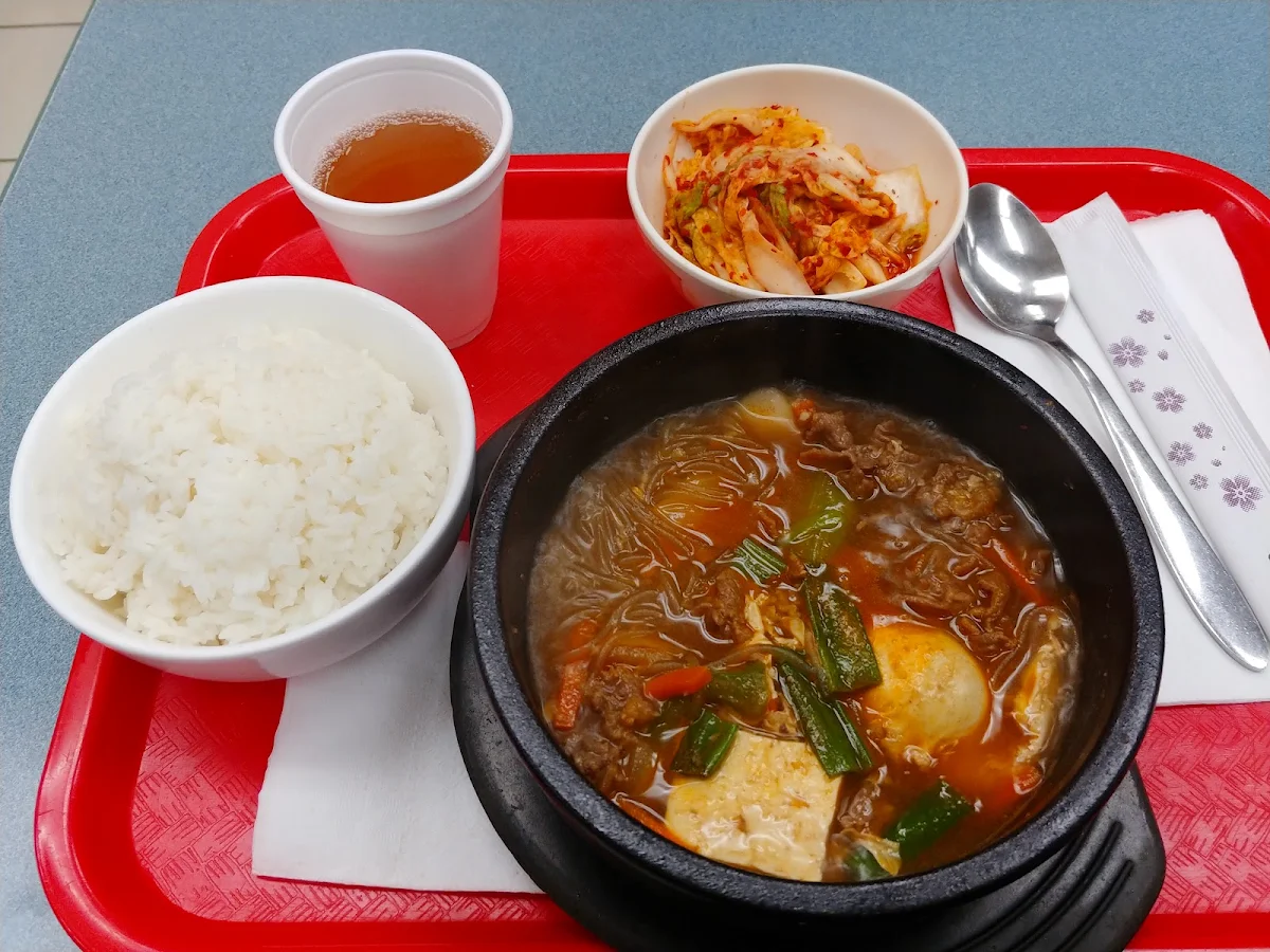 Marinated Beef Soup with Rice, Semi Korean & Japanese Restaurant