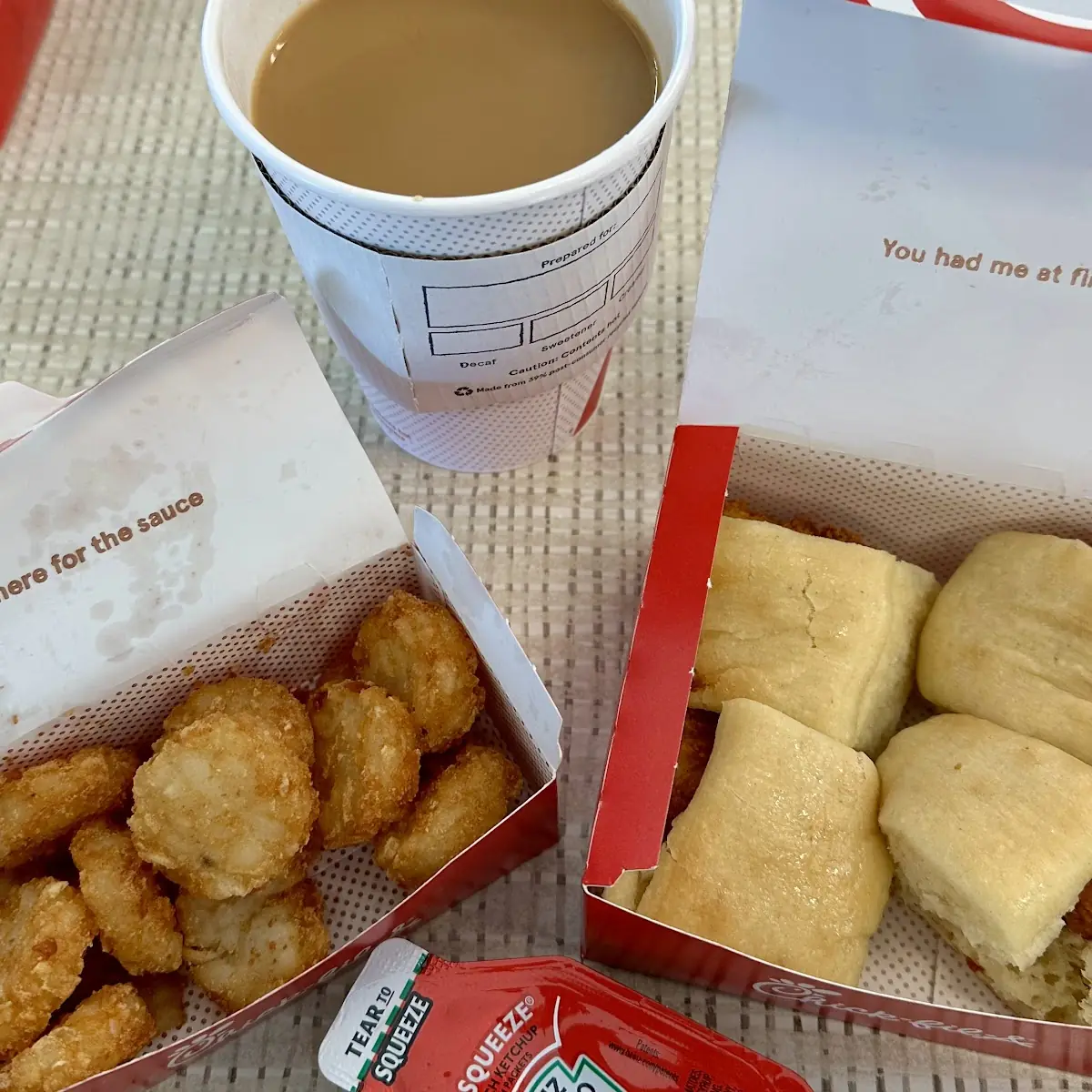 Chicken Mini Combo with Hash Browns and Coffee