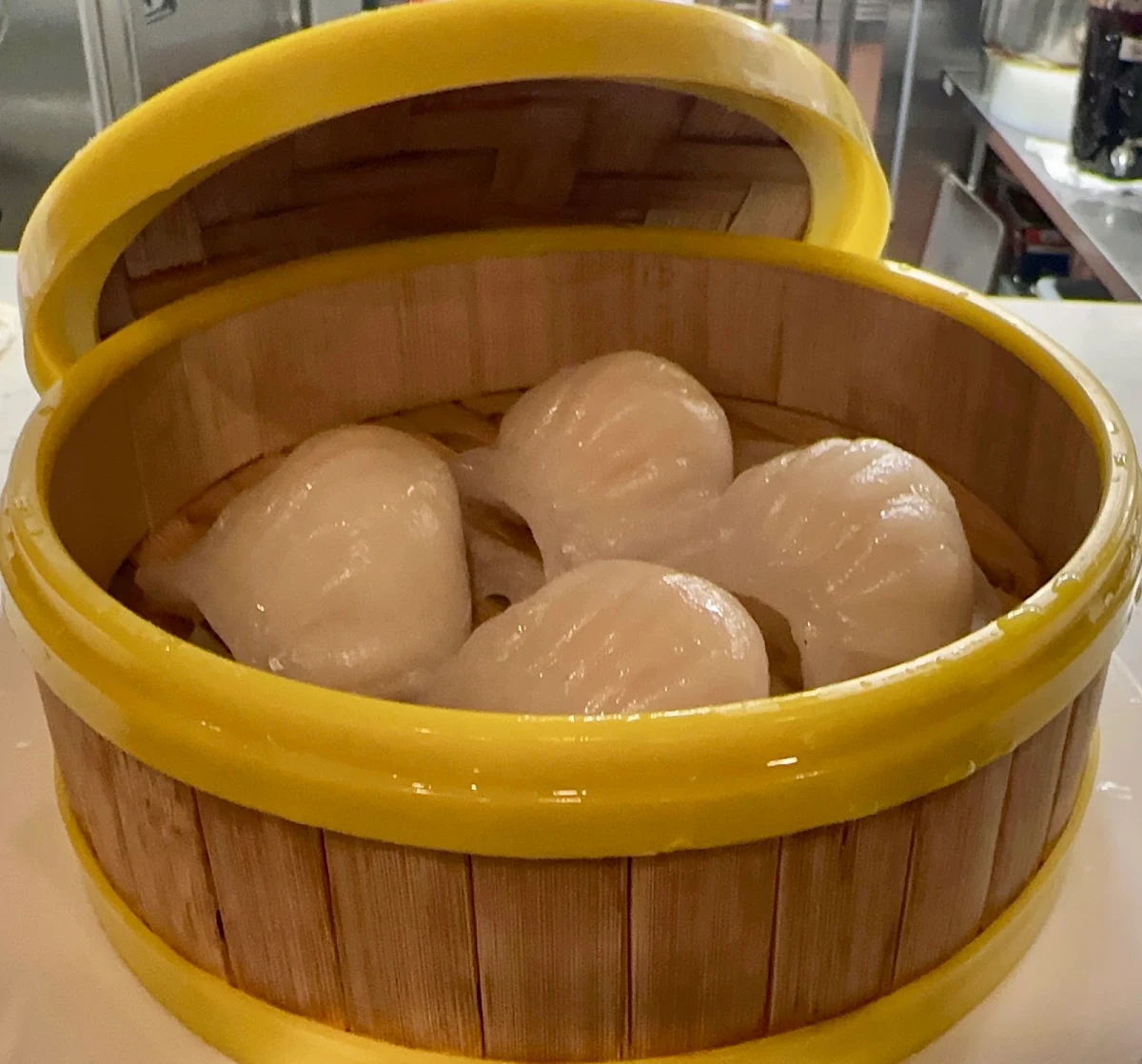 Steamed Buns in Bamboo Steamer
