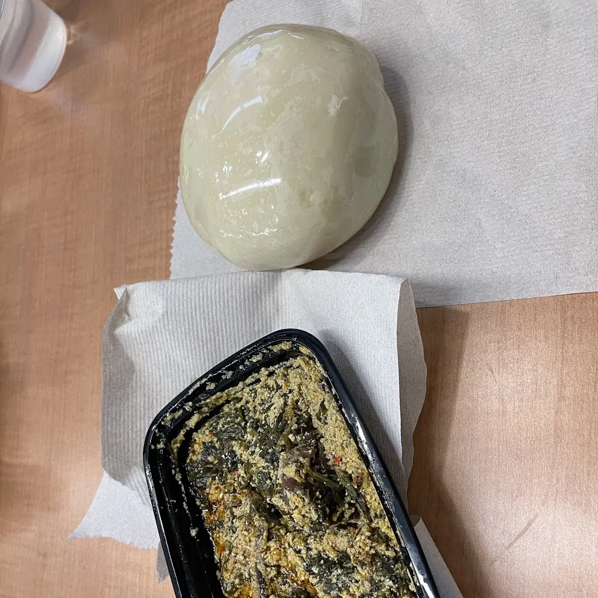 Egussi with Pounded Yam