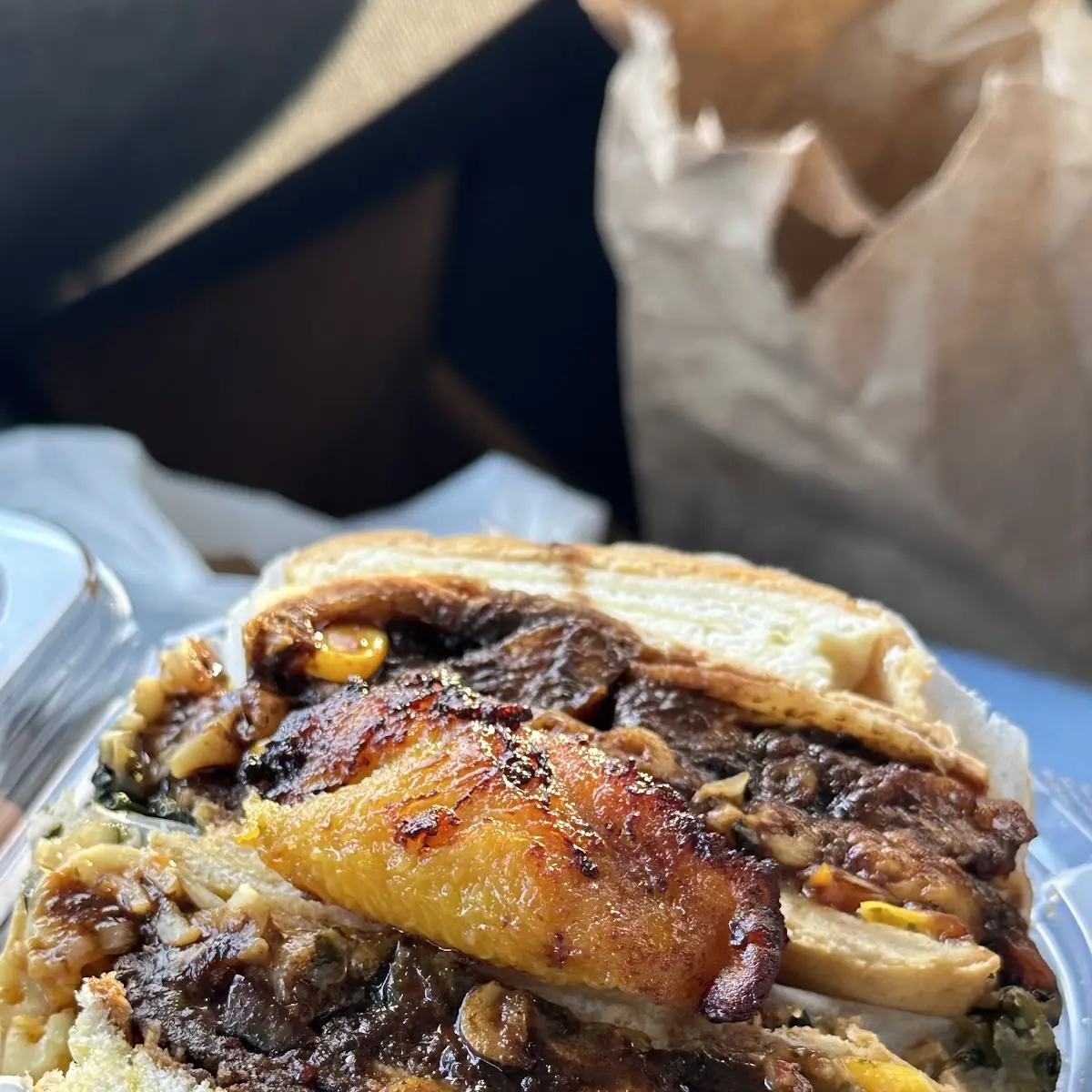 Oxtail Mac Patty Melt Sandwich
