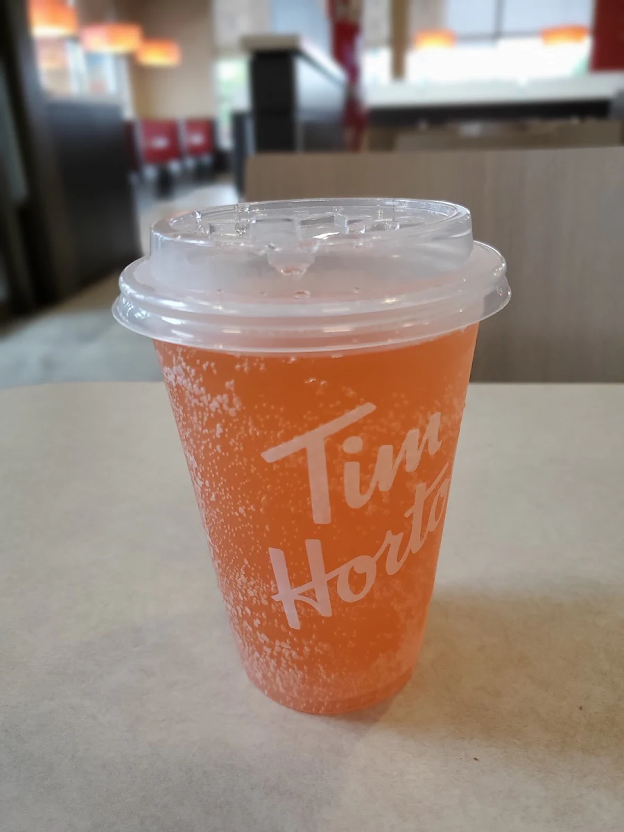 Organge Ginger Sparkling Quencher, Tim Hortons
