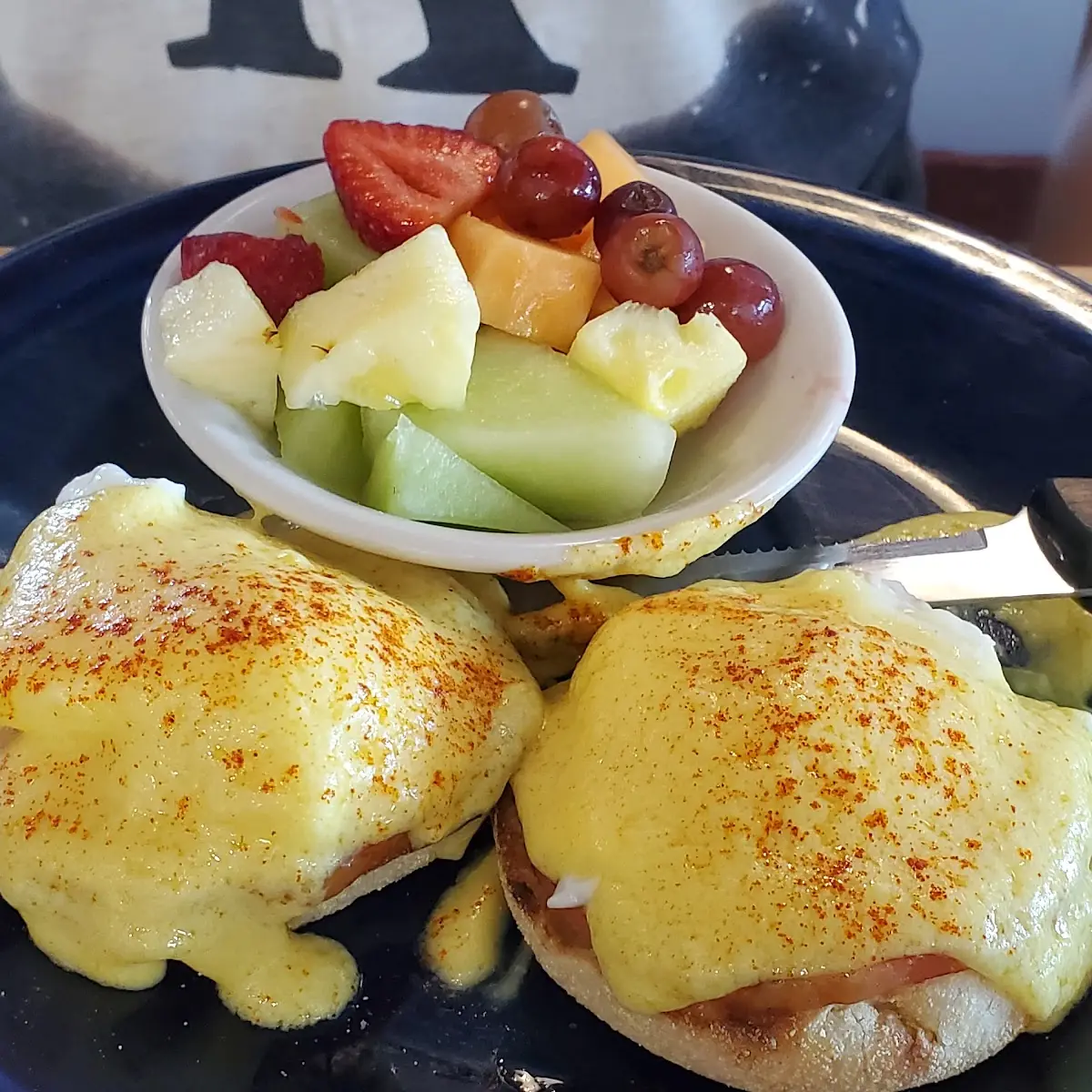 Eggs Benedict with Fresh Fruit