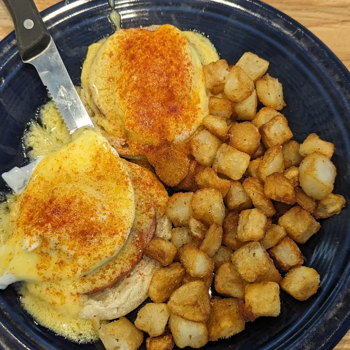 Eggs Benedict with Potatoes