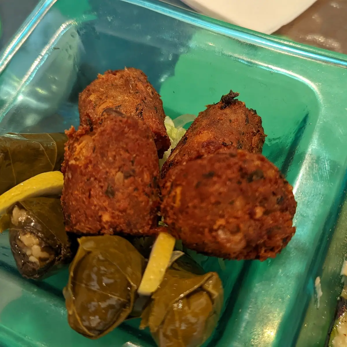 Grape Leaves and Falafel