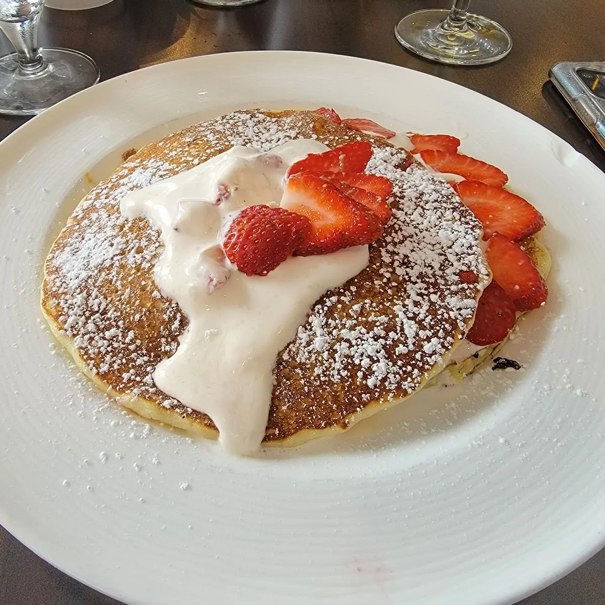 Strawberry & Lemon Prosecco Pancakes