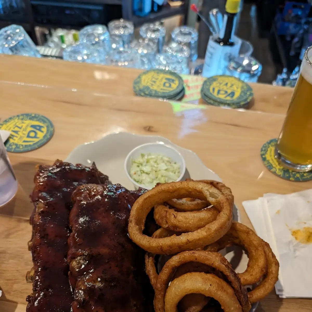 Ribs and Onion Rings