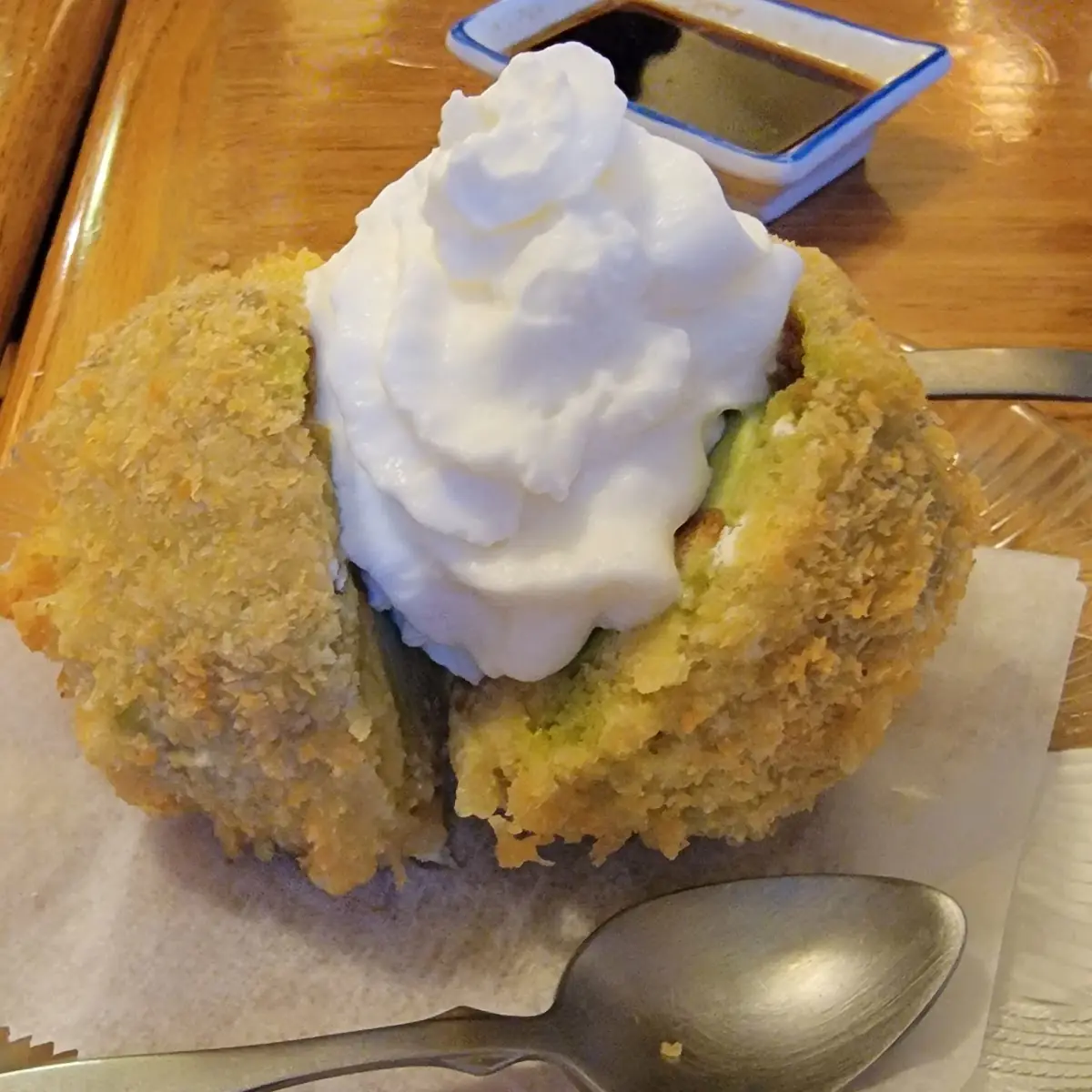 Fried Green Tea Ice Cream