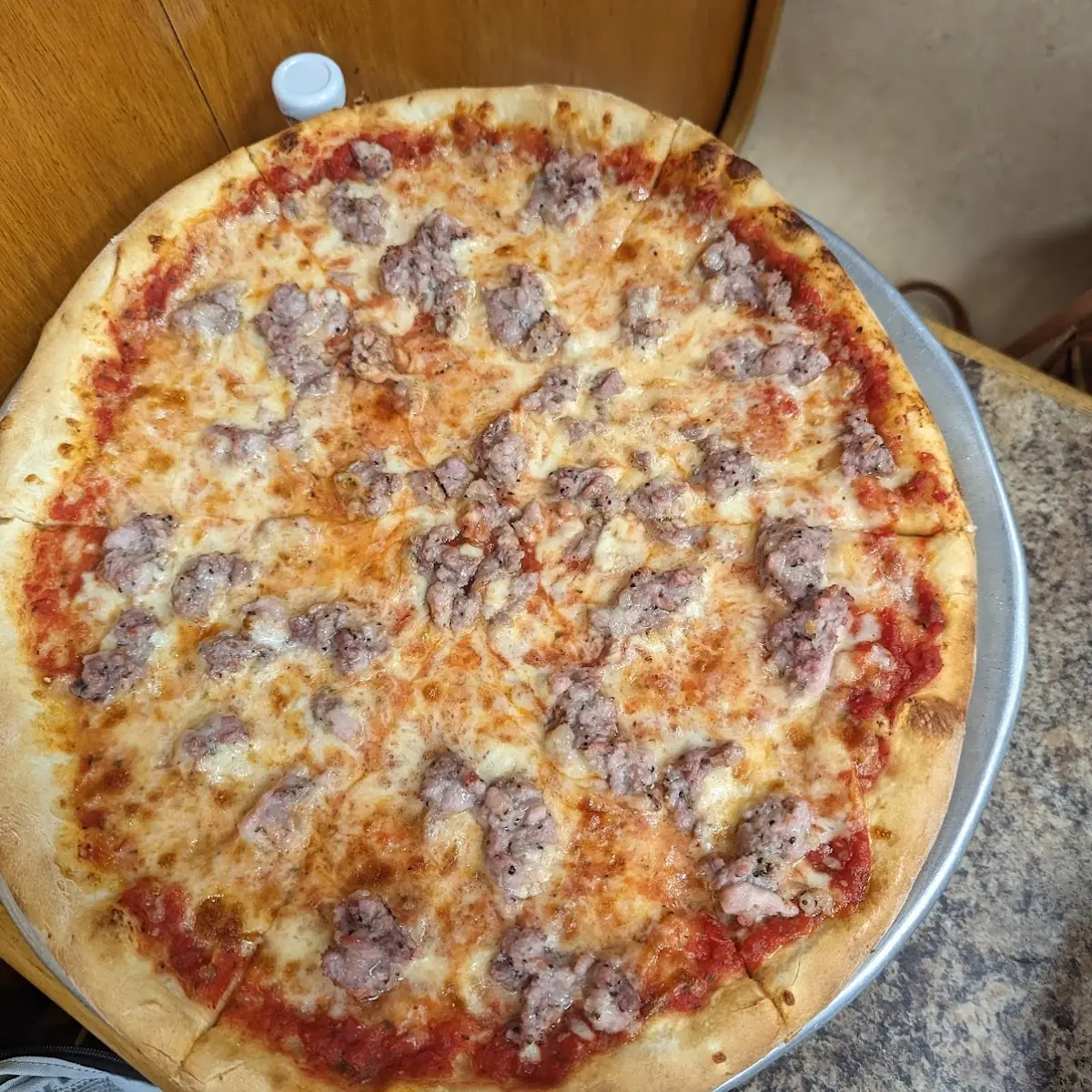 Fresh Sausage Pizza Slice